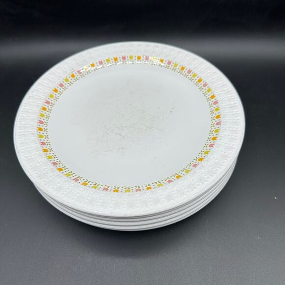 Vintage Dinner Plates (4) in April Tulip by Corning for Centura 1972-1978 - Picture 2 of 11